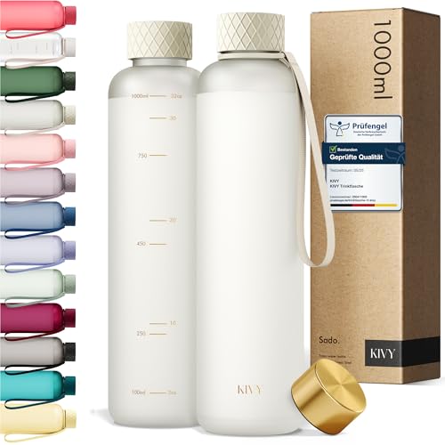 Kivy Tritan Trinkflasche 1l Kohlens Ure Geeignet Auslaufsicher