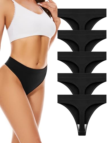 Voenxe String Tanga Damen Nahtlos High Waist Sport